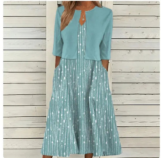 Women's Two-piece Set Dress Commuter Floral Print