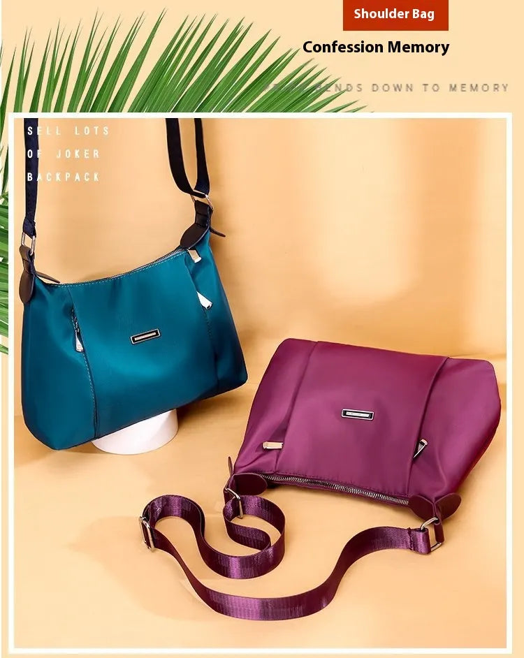 Fashion Oxford Cloth Shoulder Bag Simple Women's Crossbody Bag