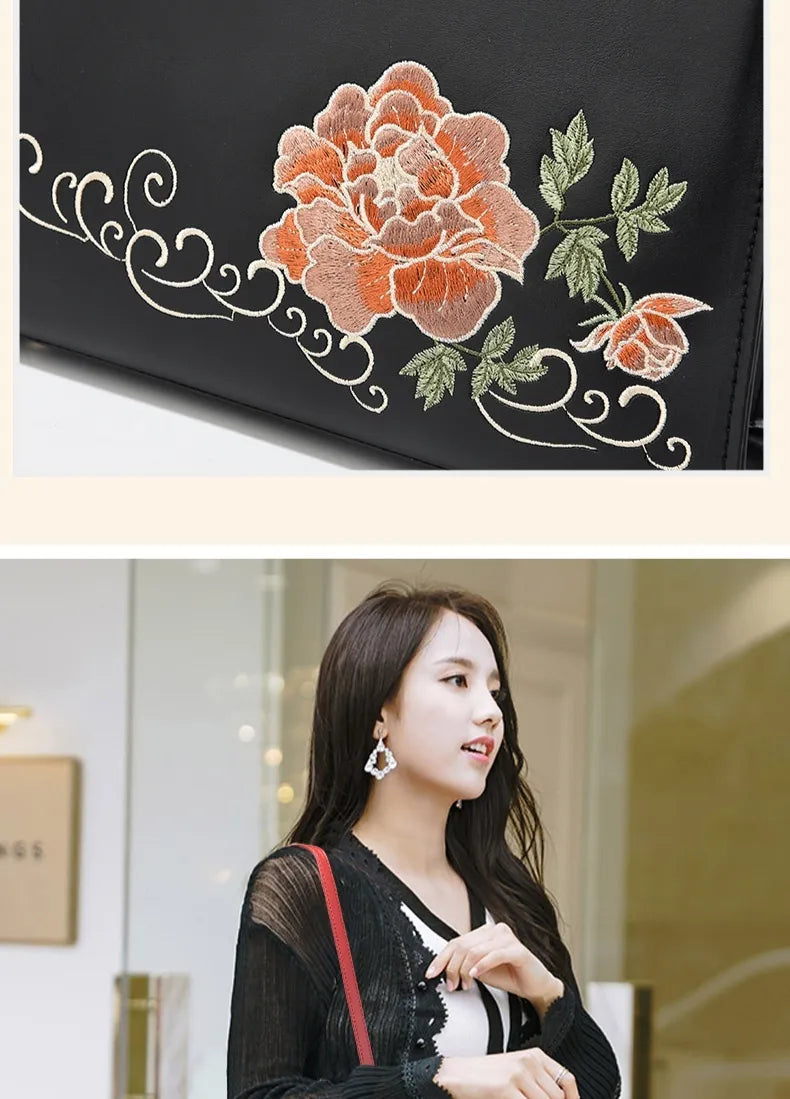 Large Capacity Embroidered Women Bag
