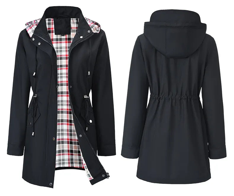 Women's Windbreaker Waterproof Elegant Style