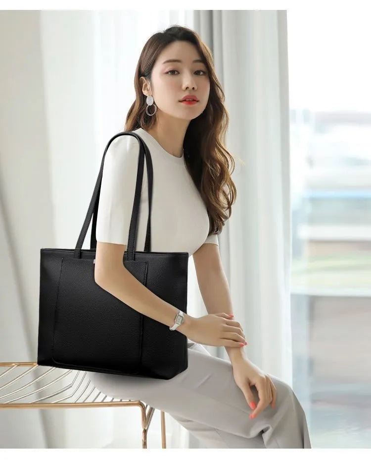 Tote Bag Women's Large Capacity Leather Shoulder Bag