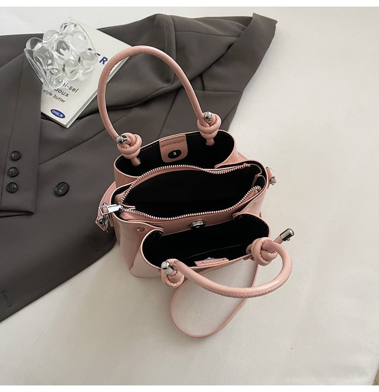 Women's Messenger Bag Fashion Portable One-shoulder Bucket Bag