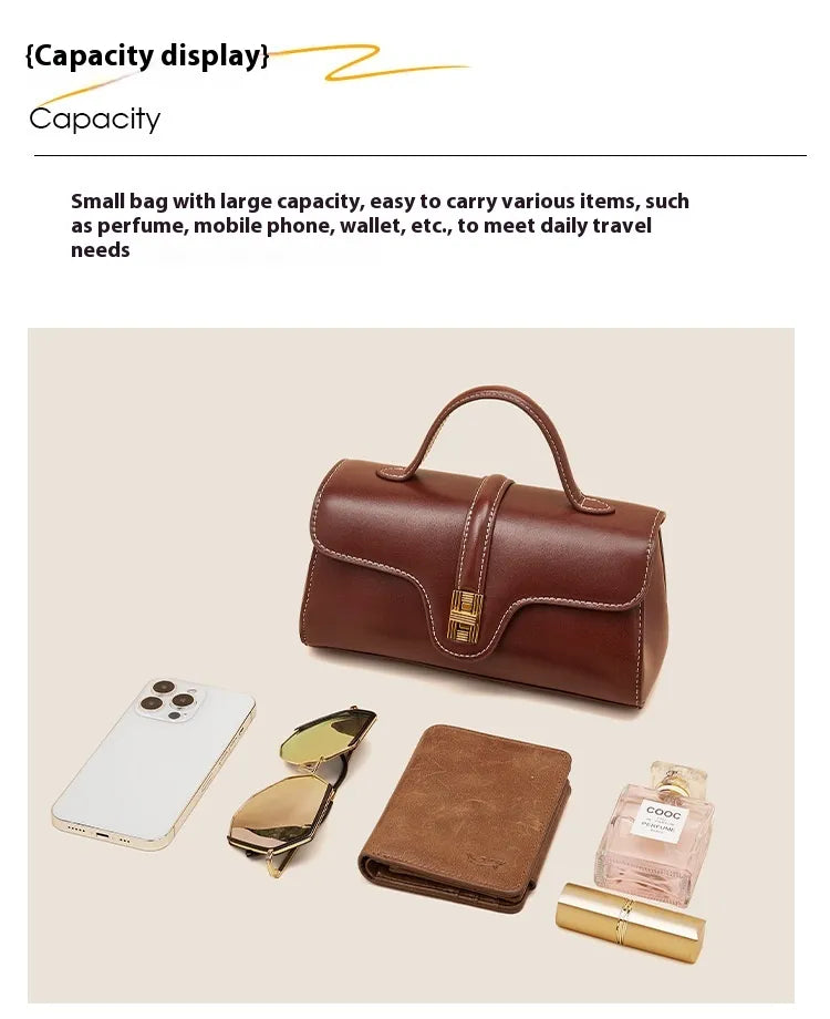 Niche Original High Sense Mild Luxury Retro Cambridge Portable Messenger Bag