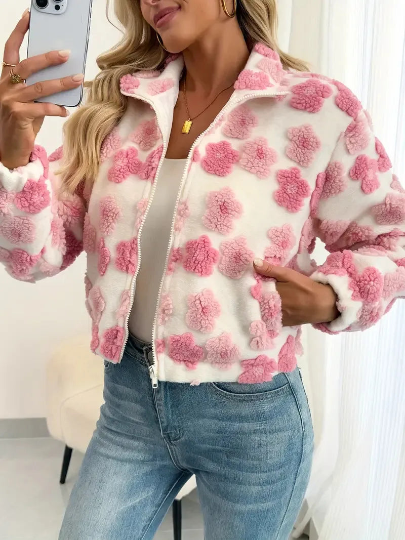 3d Little Flower European And American Coat
