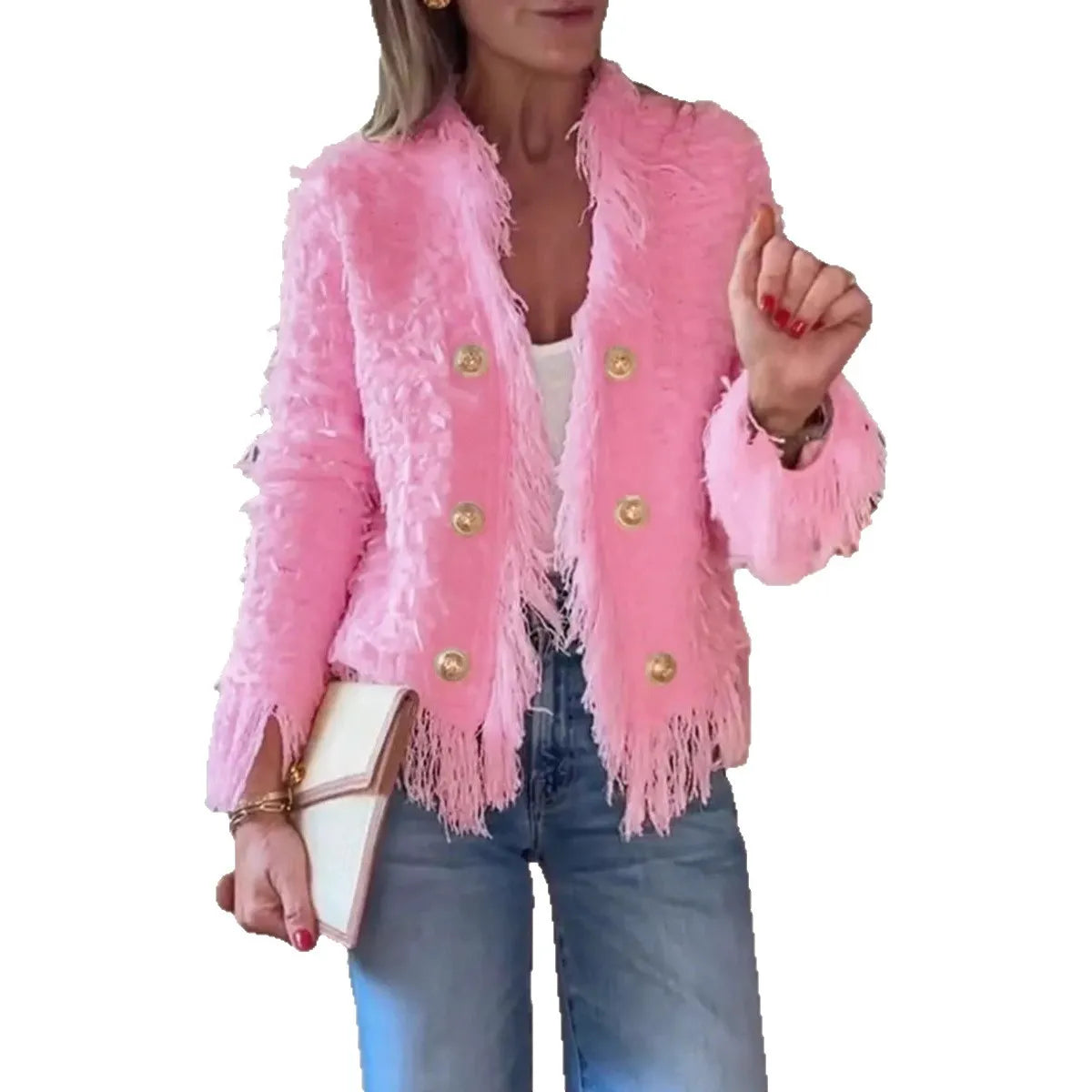 European And American Fashion Elegant Niche Tassel Jacket Women