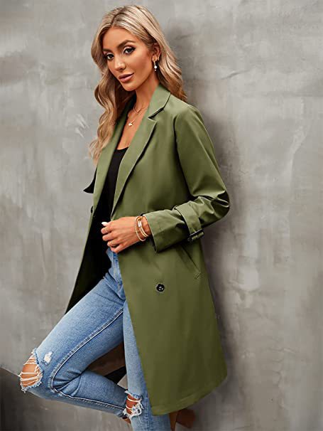 Women's Double-row Slim Fit Coat Overcoat
