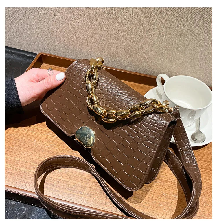 Retro Messenger Bag Simple Small Square Bag
