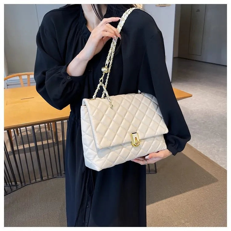 Women's Popular Diamond Embroidery Thread Large Capacity Shoulder Bag