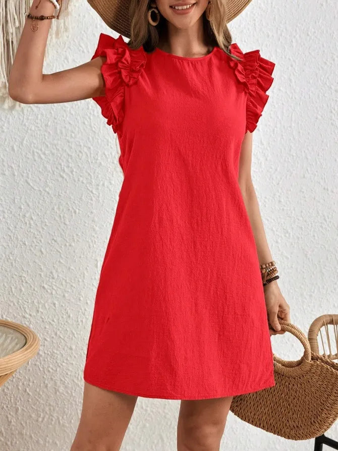 Women's Summer Casual V-neck Lace Dress