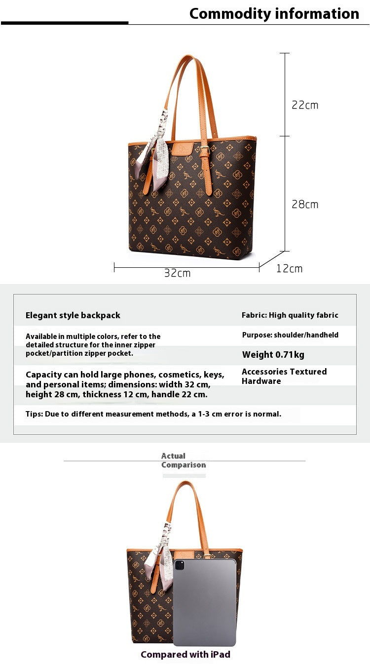 Large Capacity Women's Shoulder Bag