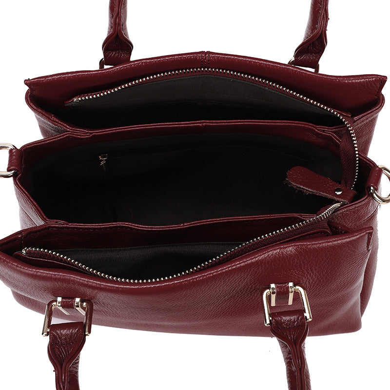 One-shoulder Crossbody Women's Leather Handbag