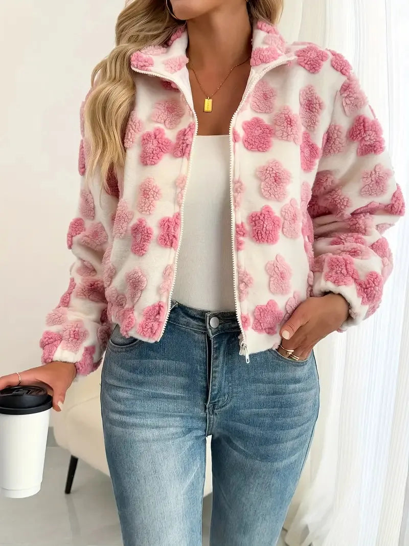 3d Little Flower European And American Coat