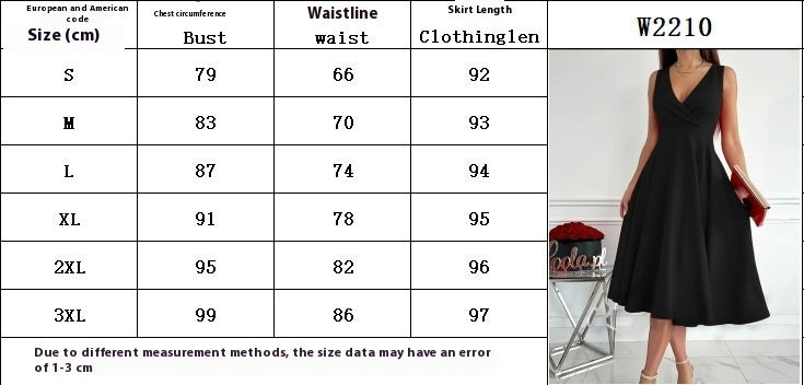Simple Solid Color Casual Sleeveless Diagonal Collar Vest Dress