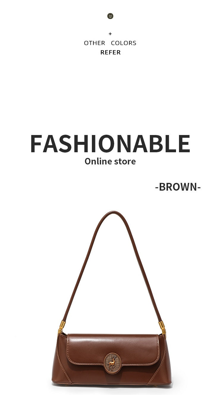 Women's Shoulder Bag All-match Retro Textured