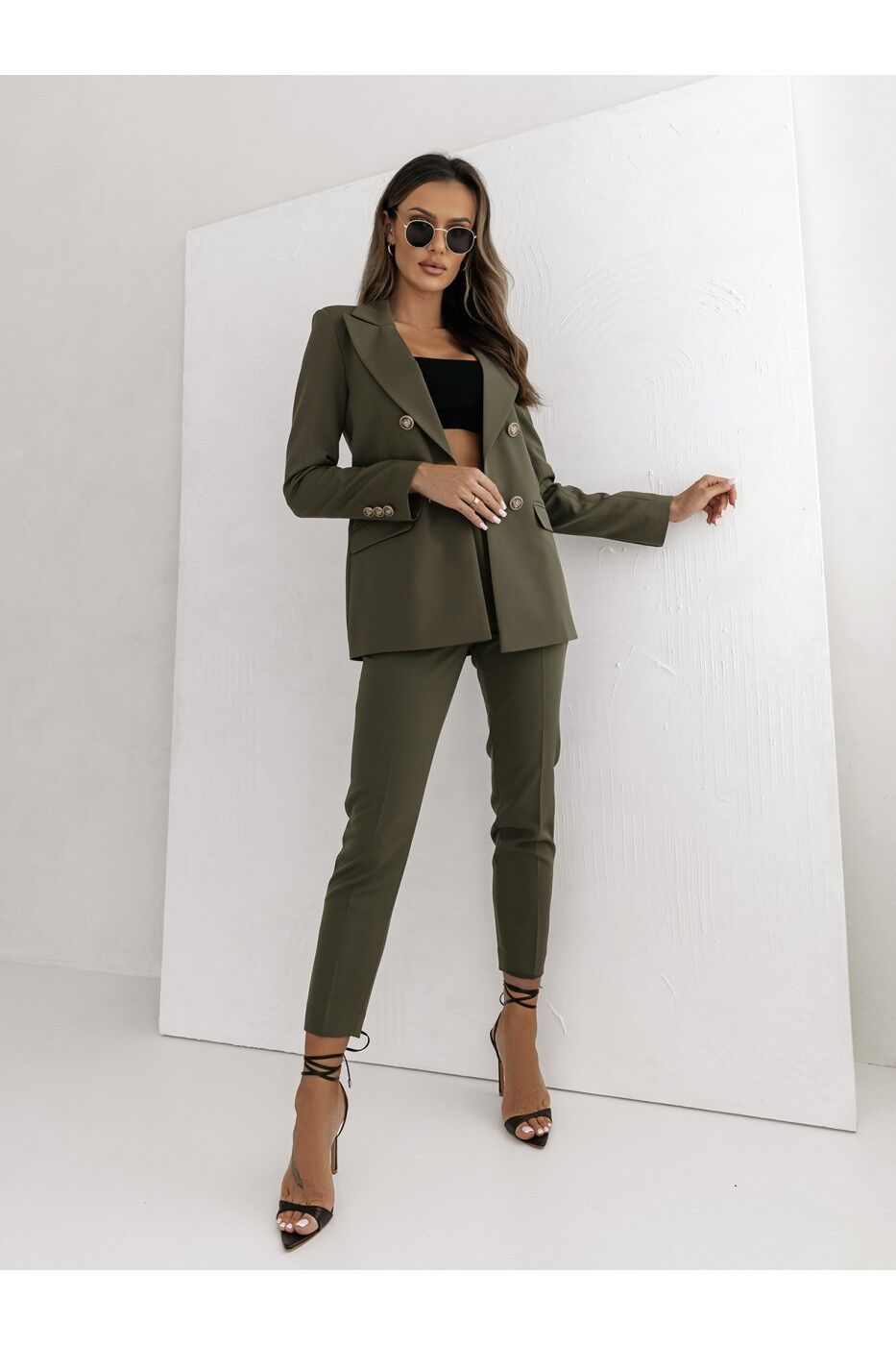 Double Breasted Solid Color Fashion Coat