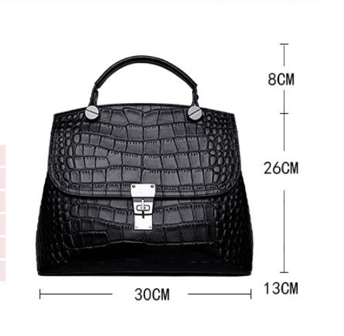 Women's First Layer Cattlehide Leather Fashion Handbag