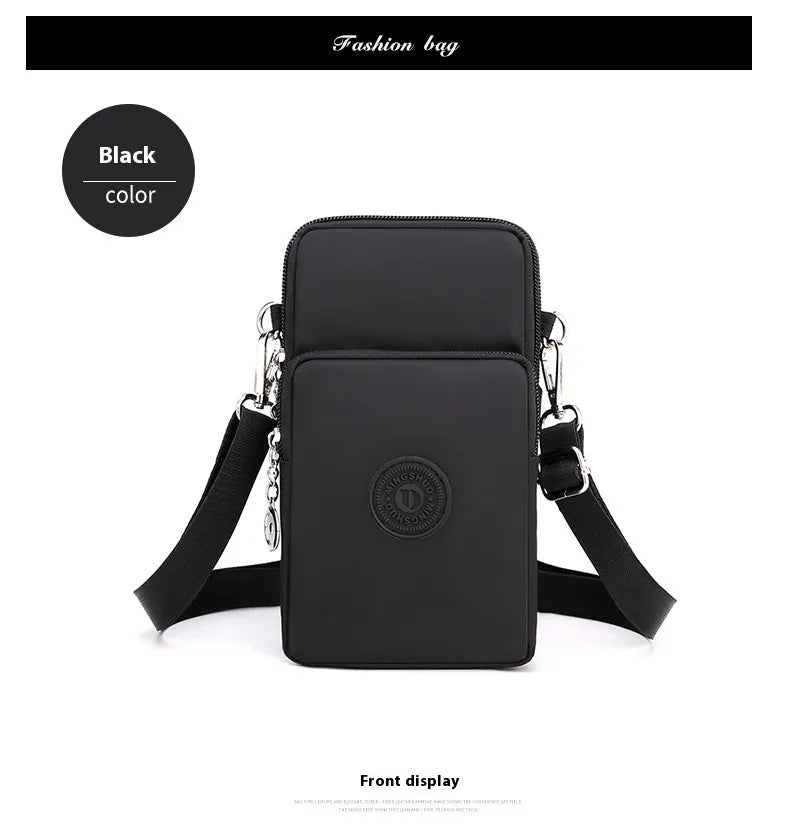 Mobile Phone Bag Female Cross-body Oxford Cloth Crossbody Pouch
