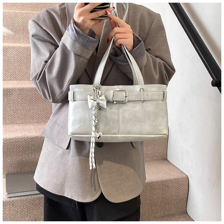 Commuter Texture Underarm Shoulder Handbag