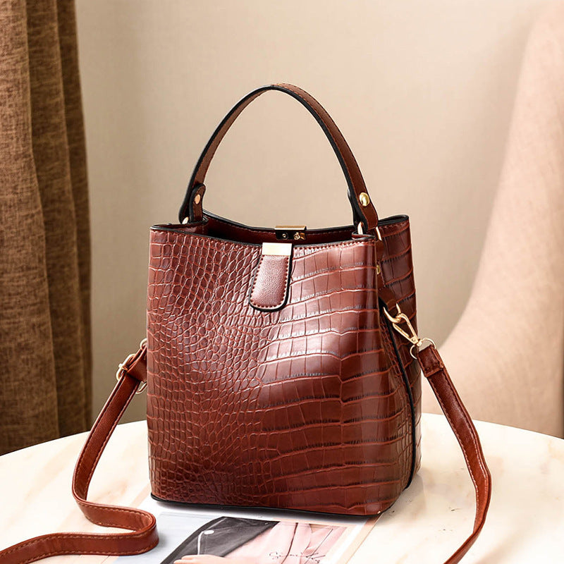 Women's Korean Fashion Casual Bucket Bag