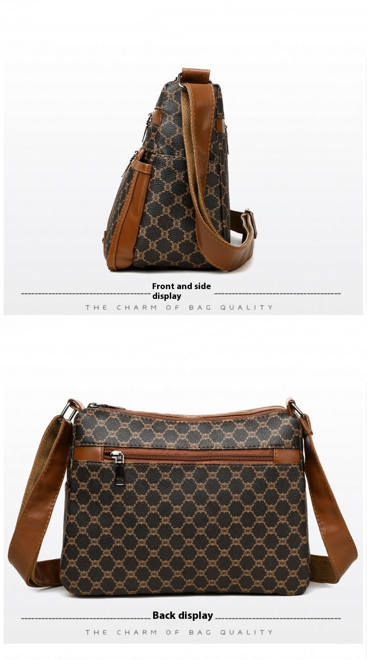 Women's Large-capacity Stitching Pattern Bag