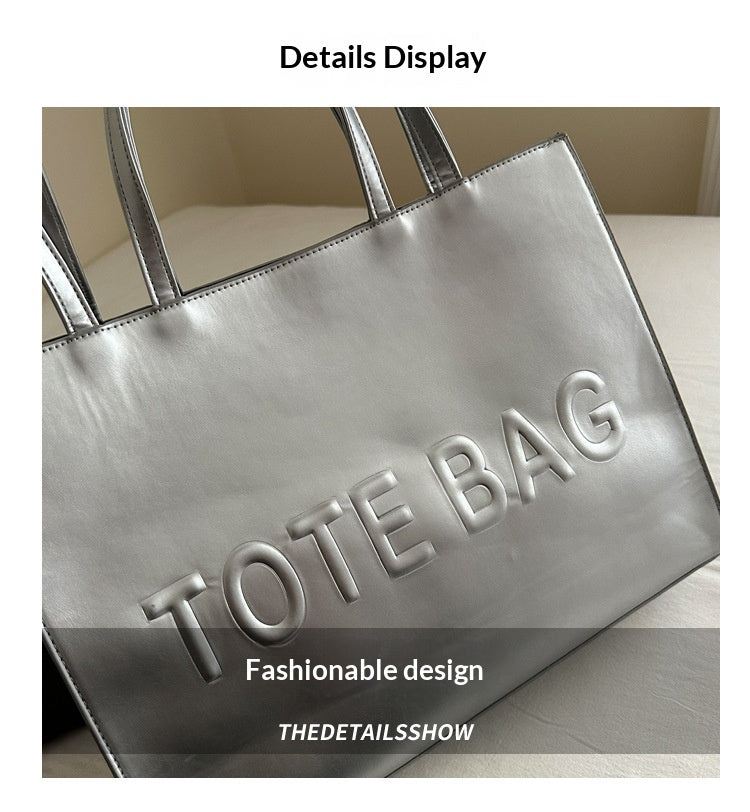 Retro Tote Trendy College Student Commuter Handbag