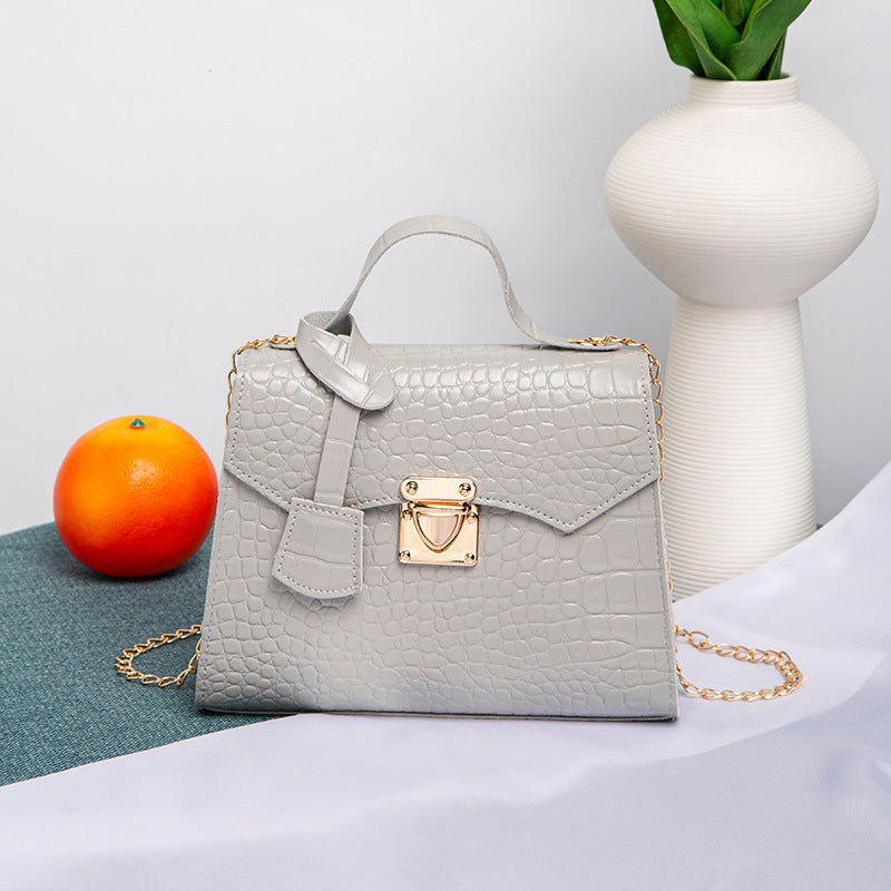 Street Fashion PU Crocodile Pattern Women's Handbag