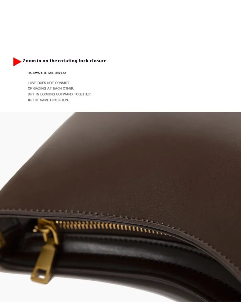 High-end Retro Commuter Underarm Bag Women's Niche High-grade Handbag