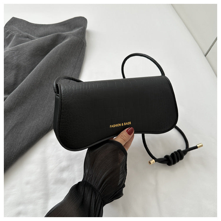 Solid Color PU Small Square Bag Shoulder Messenger Bag Handbag