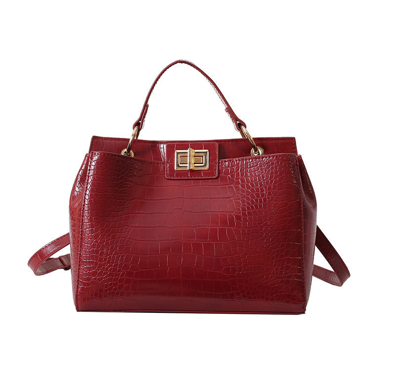 Large Capacity Simple Stylish Good Texture Commuter Messenger Bag