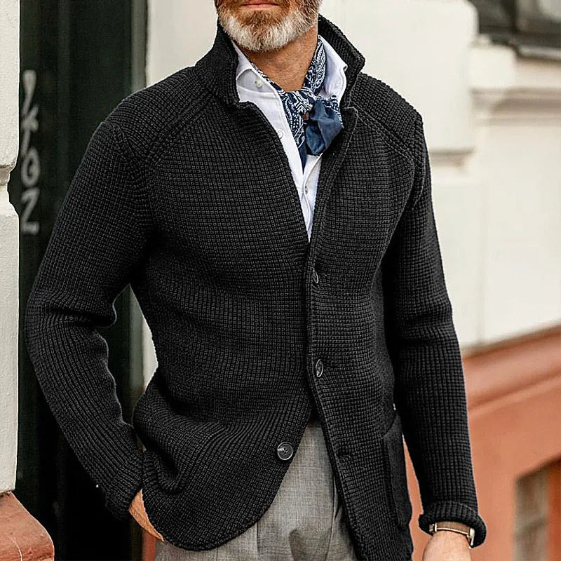 Slim Stand Collar Knitted New Cardigan Jacket