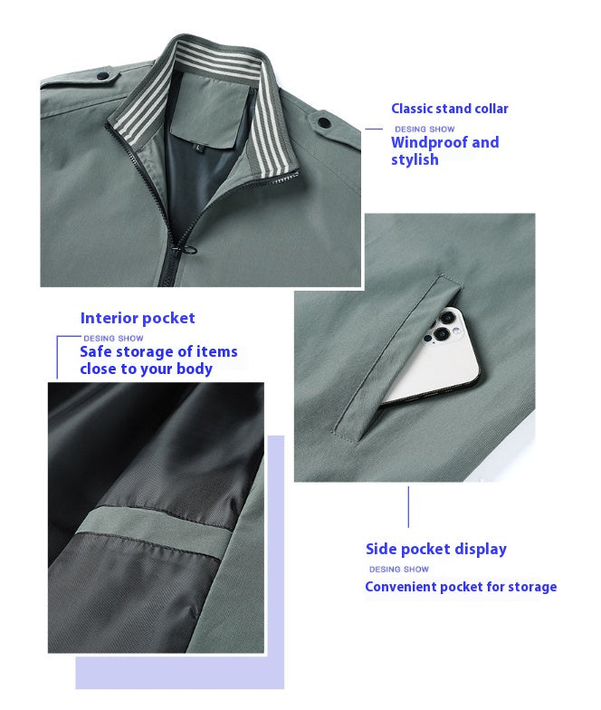 Men's Coat Casual Workwear Jacket