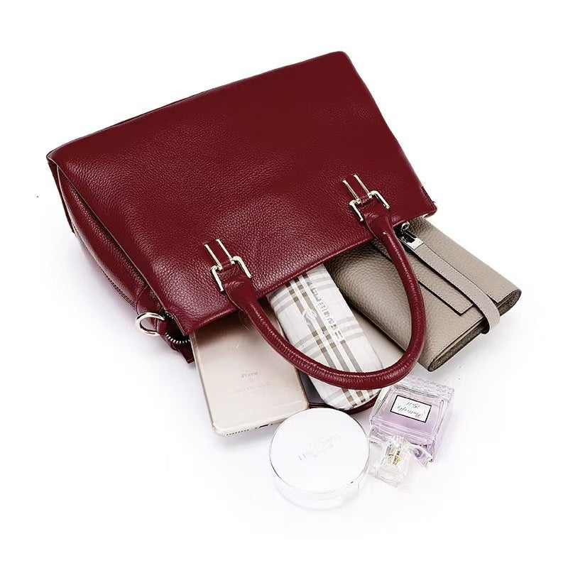 One-shoulder Crossbody Women's Leather Handbag