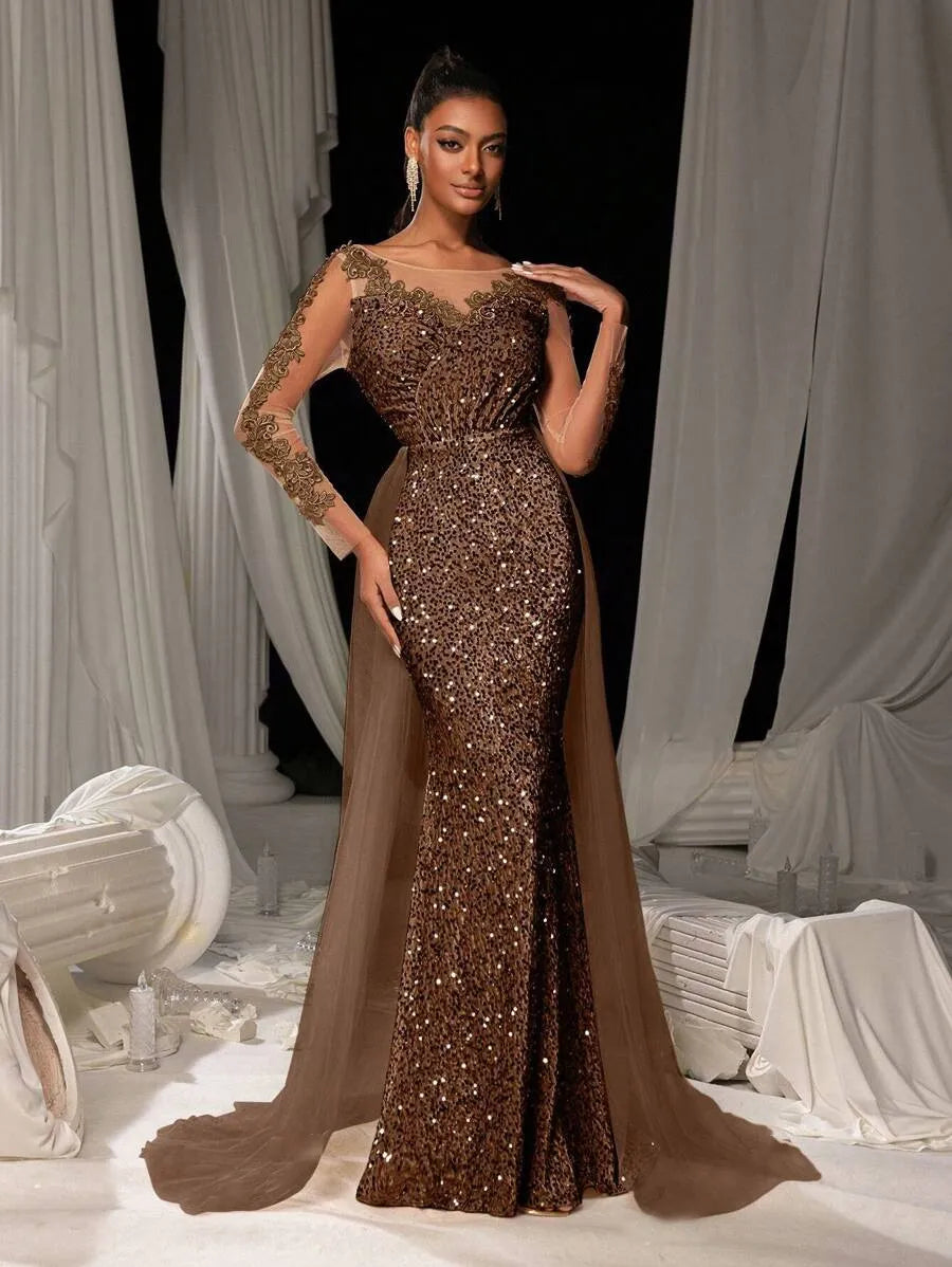 Women's Dance Lace Party Evening Dress