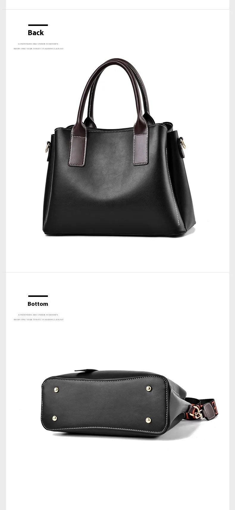 Soft Leather Large Capacity Women's Handbag Fashion Trendy One-shoulder Crossbody Bag