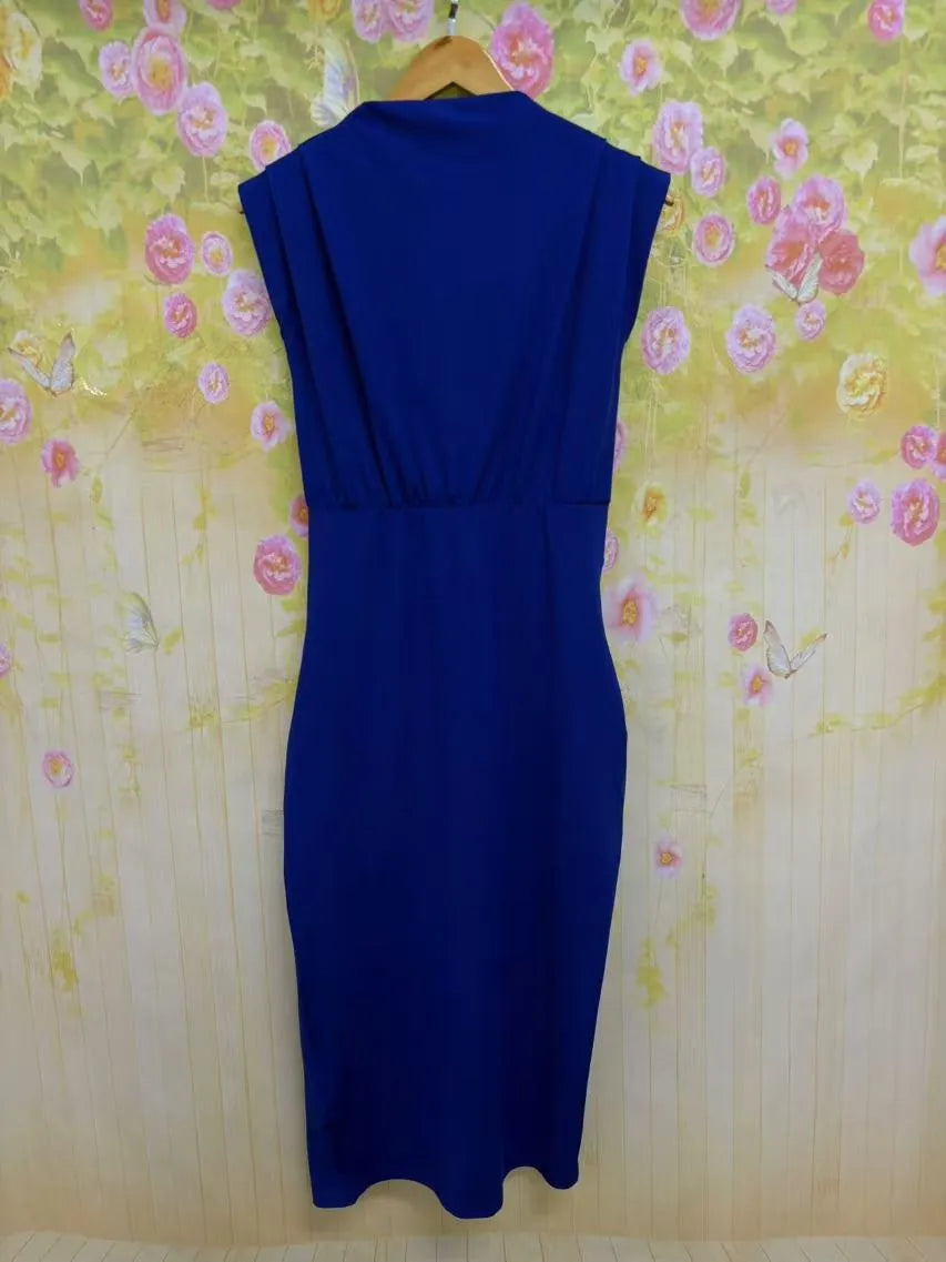 Fashion Women's Wear Slim-fit Solid Color Dress Sheath Women's Clothing