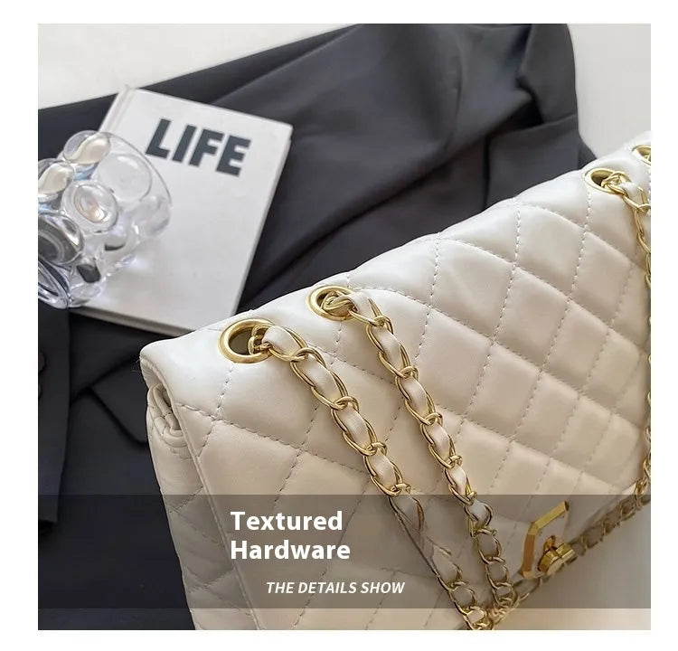 Women's Popular Diamond Embroidery Thread Large Capacity Shoulder Bag