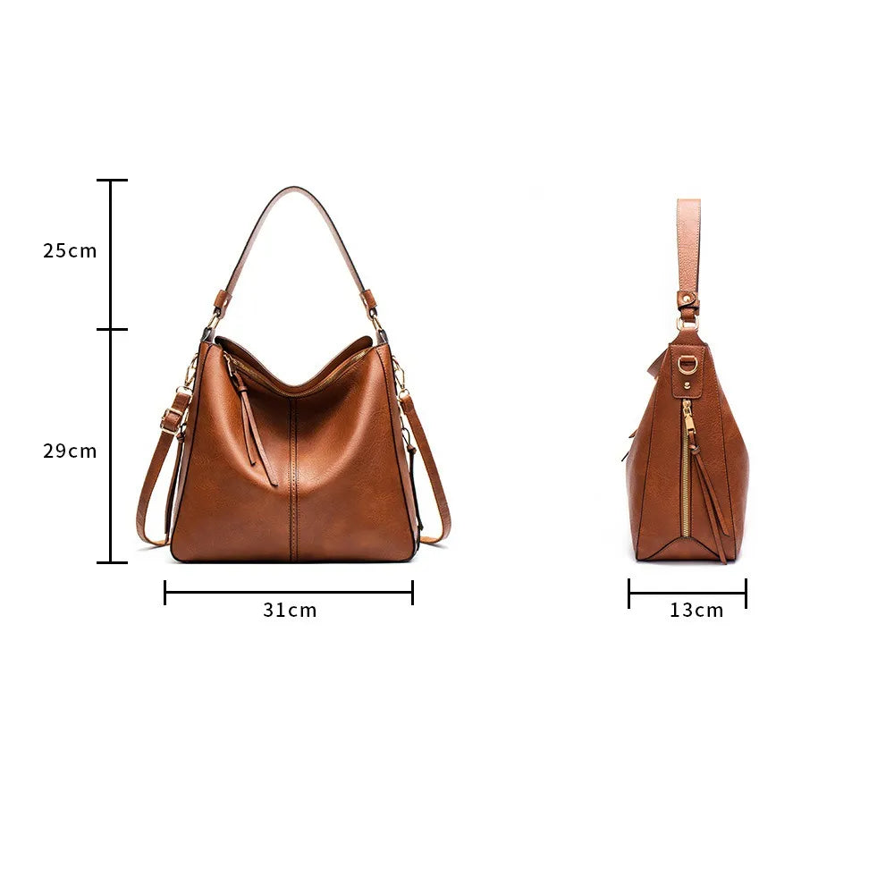 Hobo Bags Women High Capacity Handbags Fashion Commuting Crossbody Shoulder Bag Shopping Totes