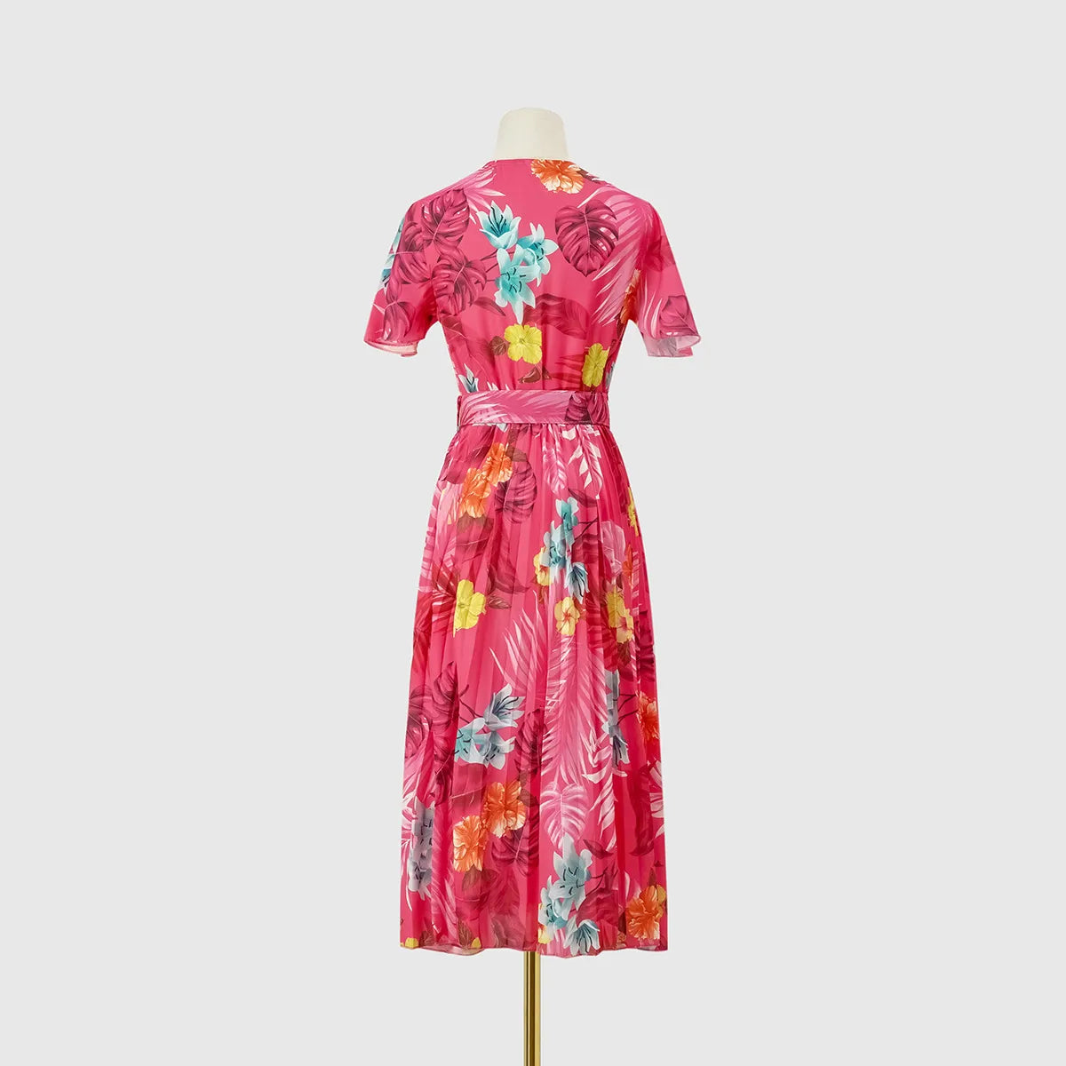Women's Summer Printed Short Sleeve Dress