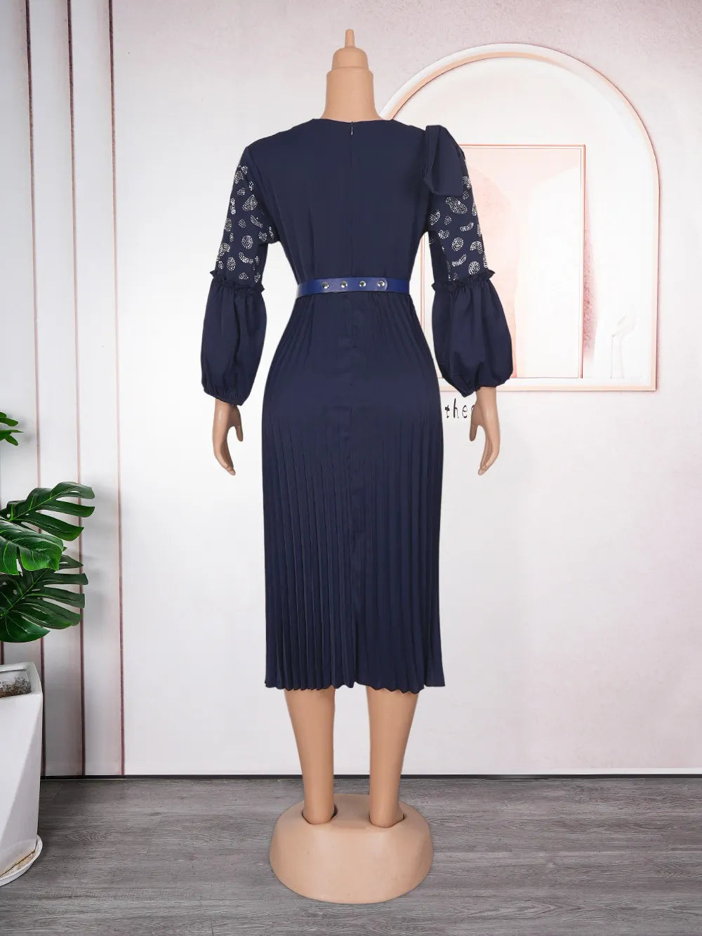 Africa Plus Size Dress Commuting Elegant