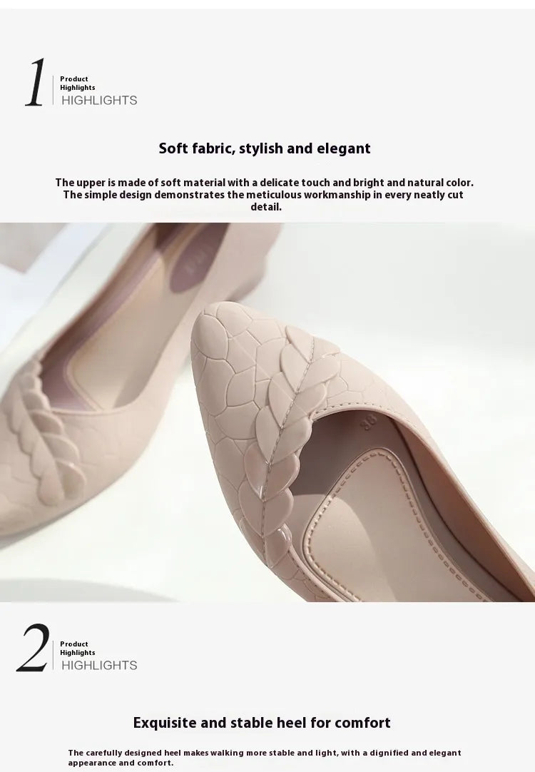 Fashion Shoes Women's Low-cut Mid-heel Sandals