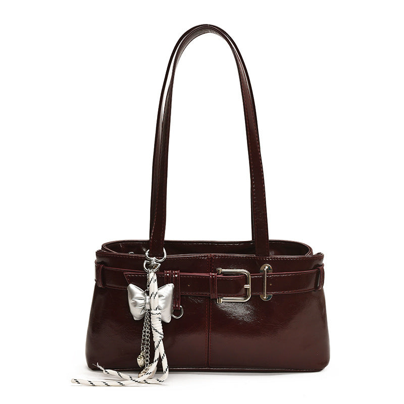 Commuter Texture Underarm Shoulder Handbag