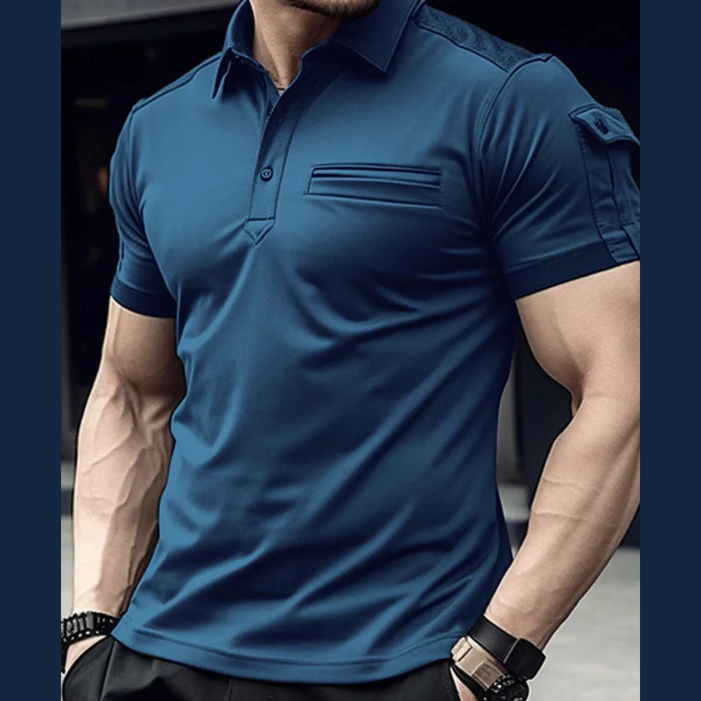 Men's Full Size Collared Neck Short Sleeve Polo Shirt – Plus Size Comfort Fit