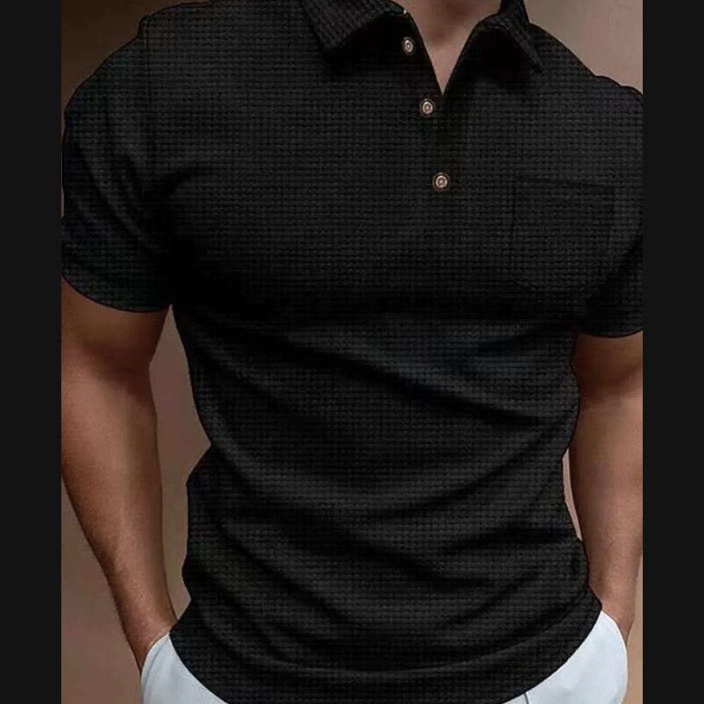 Men's Full Size Classic Collared Neck Short Sleeve Polo Plus Size