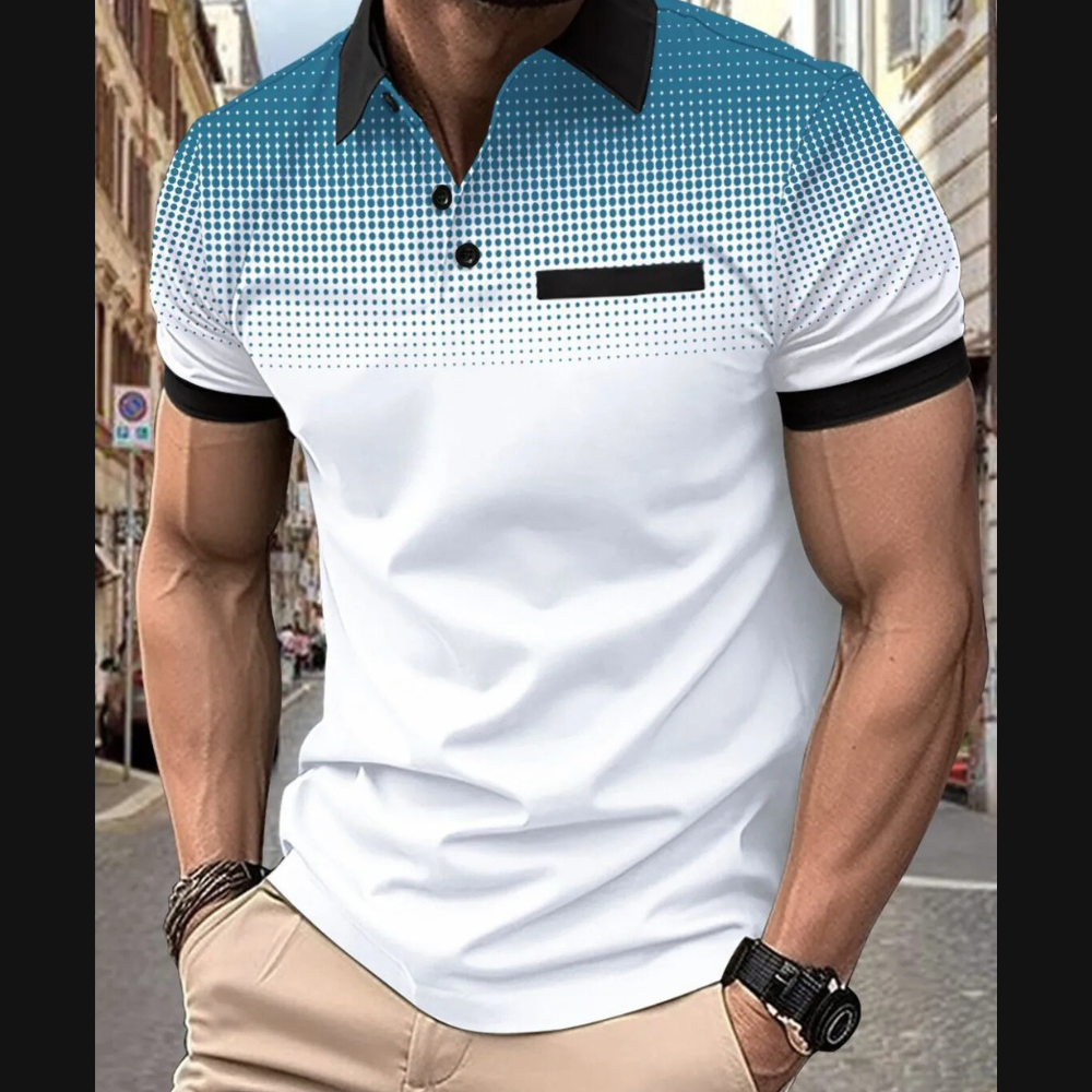 Classic Men's Plus Size Polo Short Sleeve with Collar