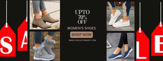 Step into Style: Explore the Latest Women’s Shoes Collection at The Custom Mart with upto 70 % off  sale