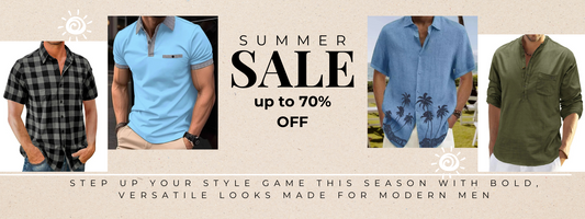 Bold Looks, Bigger Savings – Up to 70% Off Men’s Summer Must-Haves