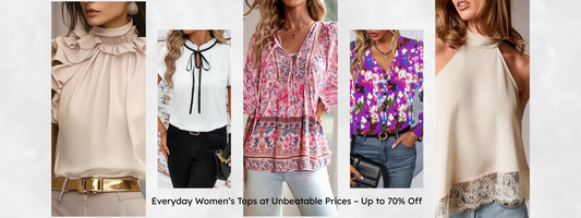 Stylish Women’s Tops – Save Up to 70% at The Custom Mart