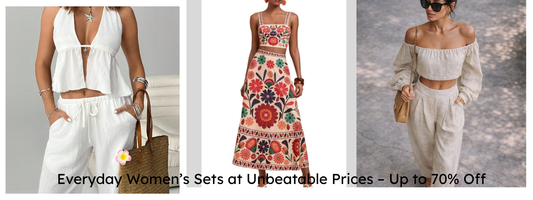 Stylish Women’s Sets – Save Up to 70% at The Custom Mart