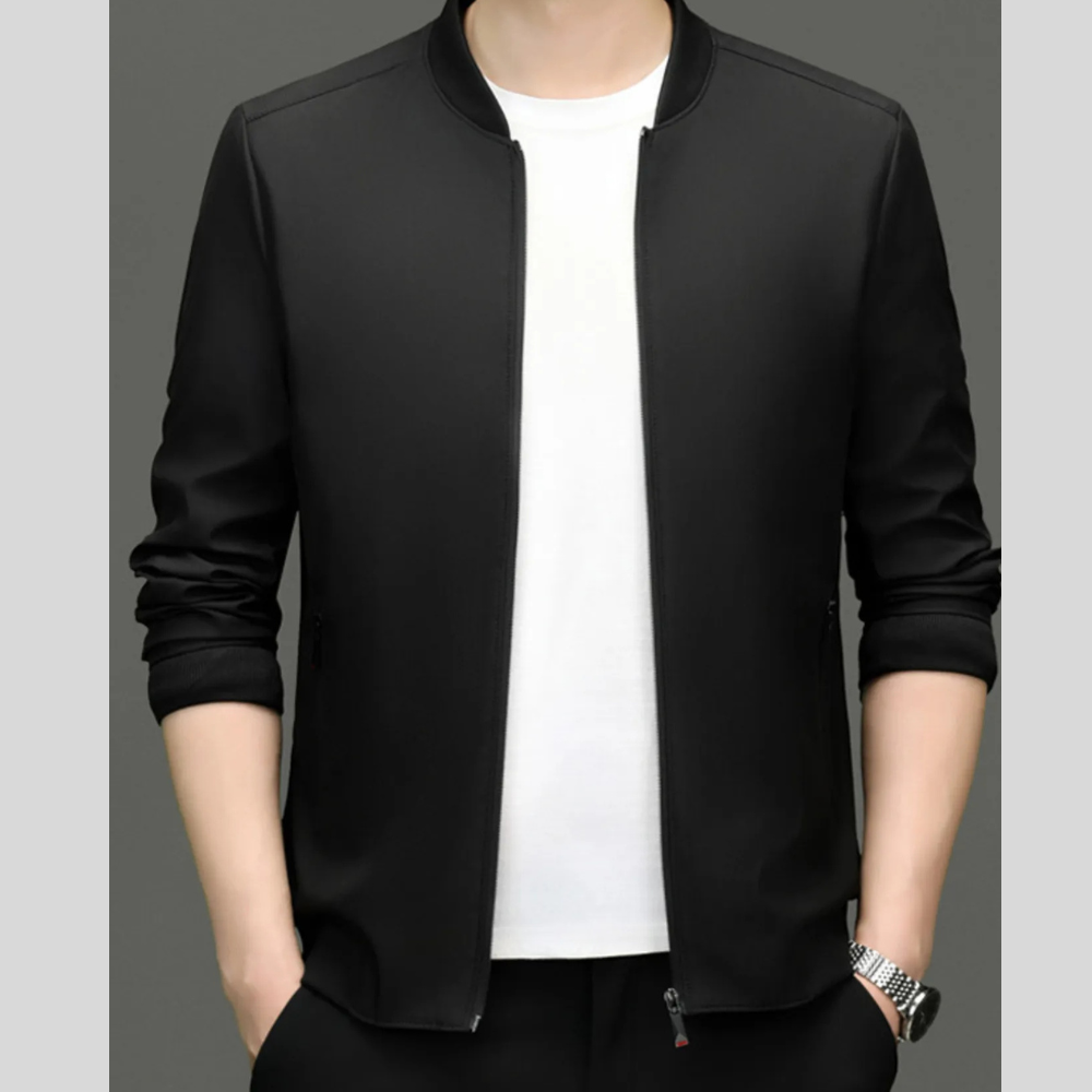 Men's Plus Size Printed Trim Slim Fit Blazer