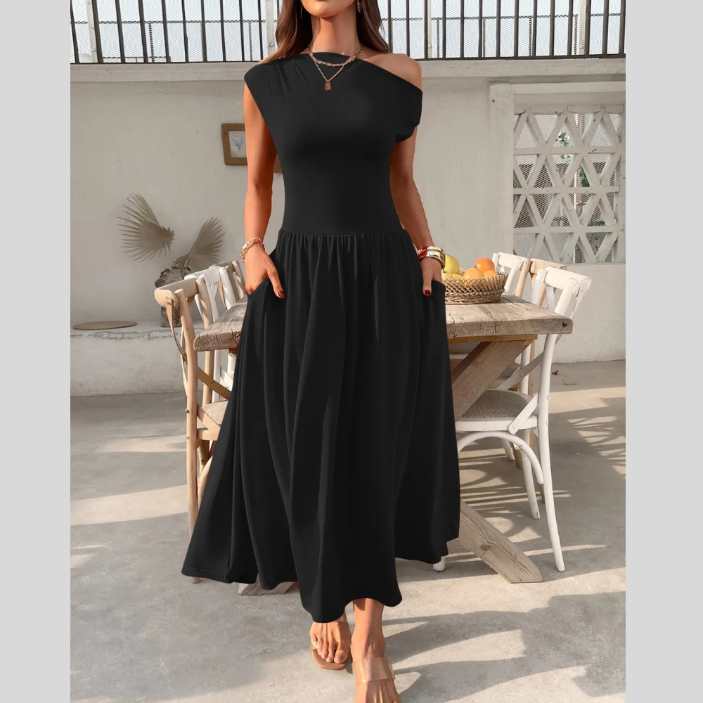V-neck Short Sleeve Dress With Belt Summer Fashion Bowknot Dresses For Women Clothing